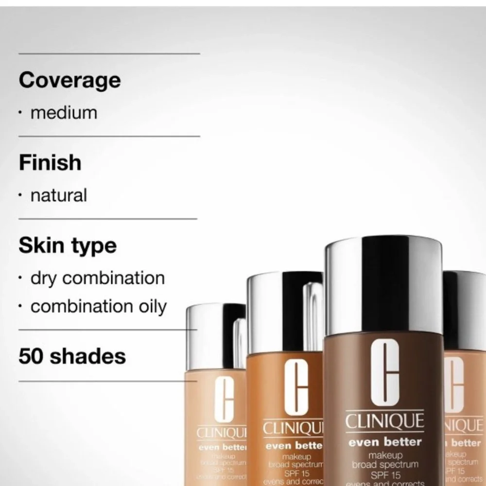 Clinique Even Better Makeup Liquid Foundation SPF 15 With Vitamin C Clove WN122